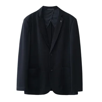 5823-2023 Осенне-зимний новый продукт, мужской костюм, деловой, повседневный, простой, в сетку, одинарный западный жакет, мужское верхнее пальто