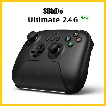 Игровой контроллер версии 8BitDo Ultimate Wireless 2.4G с зарядной док-станцией для ПК, Windows 10, 11, Steam Deck, Android Gamepad